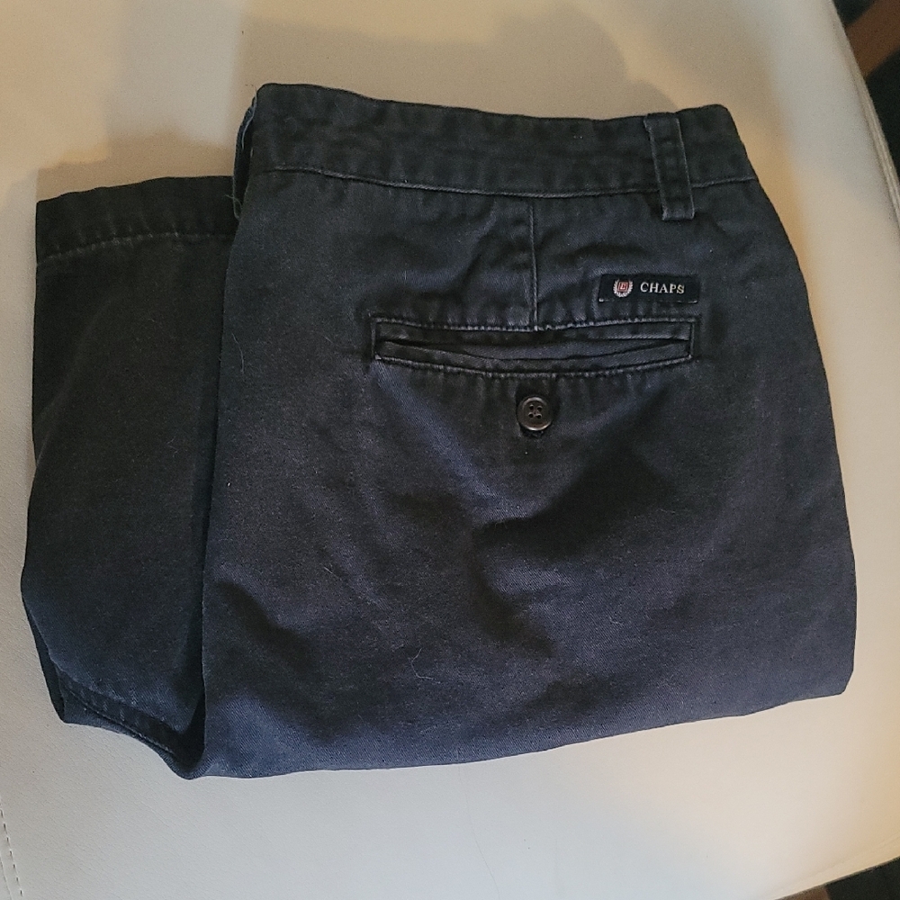 Chaps Navy Chinos Classic Cotton Twill